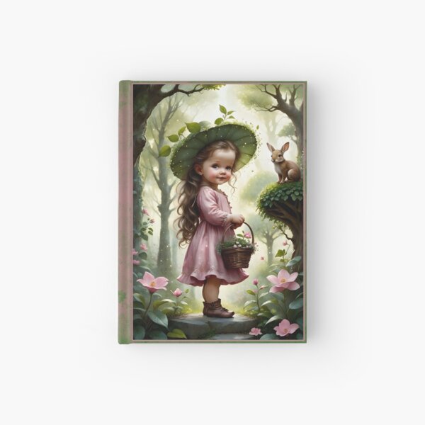 Item preview, Adorable Cute Baby Girl in the Magic Forest designed and sold by VanillaBlueSky.