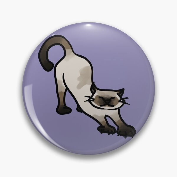 Item preview, poorly drawn siamese cat designed and sold by DukkyDuck.
