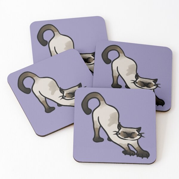 Item preview, poorly drawn siamese cat designed and sold by DukkyDuck.