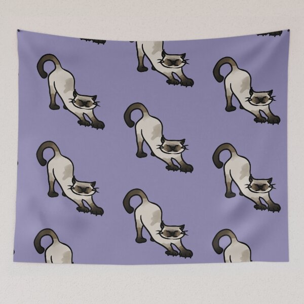 Item preview, poorly drawn siamese cat designed and sold by DukkyDuck.