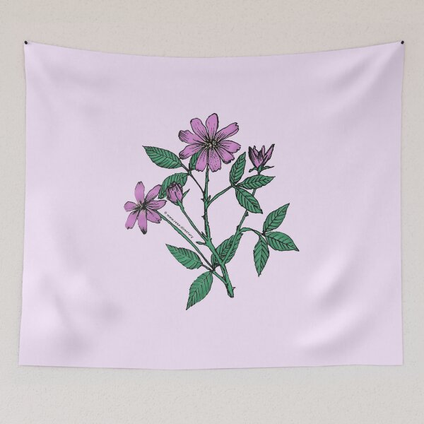 Item preview, Purple Pompon Rose Bloom Single 1-7 Petals Almost Flat designed and sold by zenithcreative.