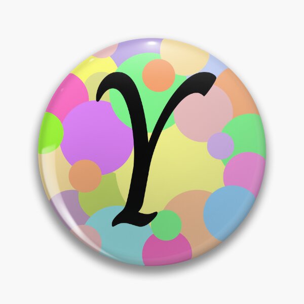 Item preview, Colorful Pastel Bubbles Upper Case Letter Y Monogram designed and sold by MGonline.