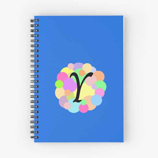 Item preview, Colorful Pastel Bubbles Upper Case Letter Y Monogram designed and sold by MGonline.