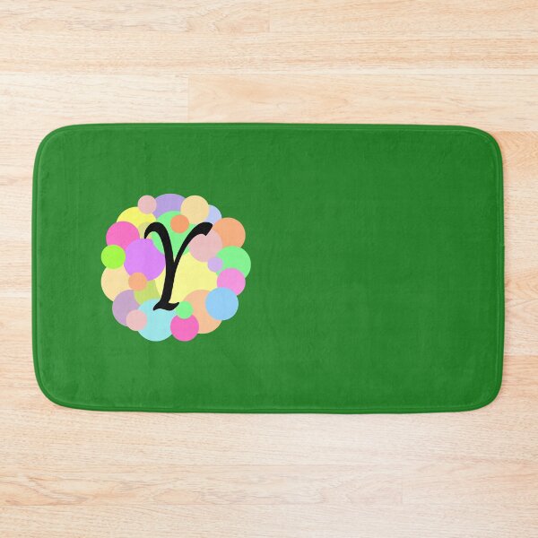 Item preview, Colorful Pastel Bubbles Upper Case Letter Y Monogram designed and sold by MGonline.