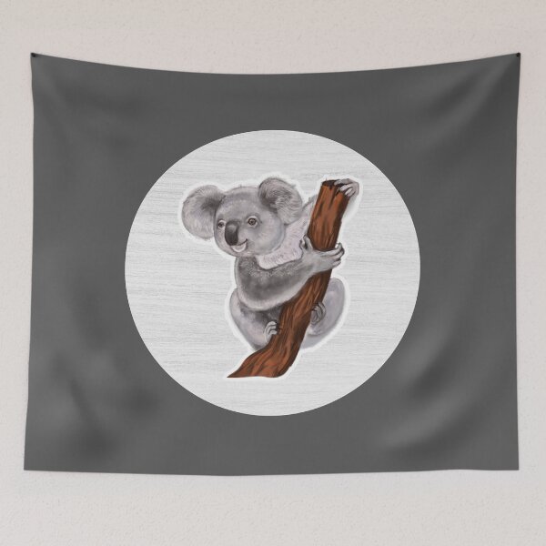 Item preview, Koala Watercolor Drawing designed and sold by LivingColorful.