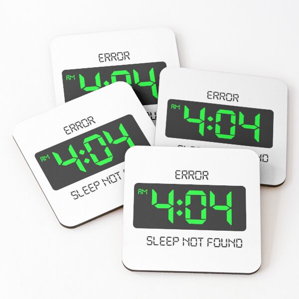 Item preview, Error 404 sleep not found designed and sold by Code  Monkeys.