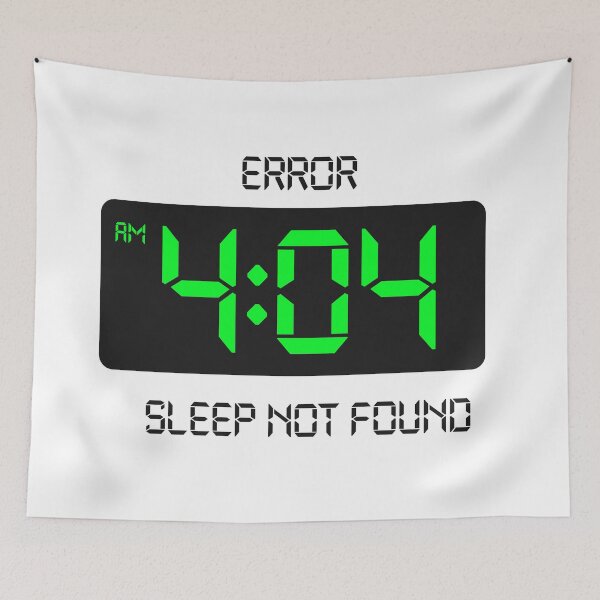 Item preview, Error 404 sleep not found designed and sold by Code  Monkeys.