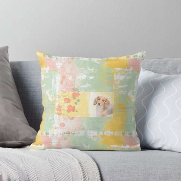 Item preview, Puppy Blossom Patchwork - Whimsical Floral and Canine Design designed and sold by kansaikate.