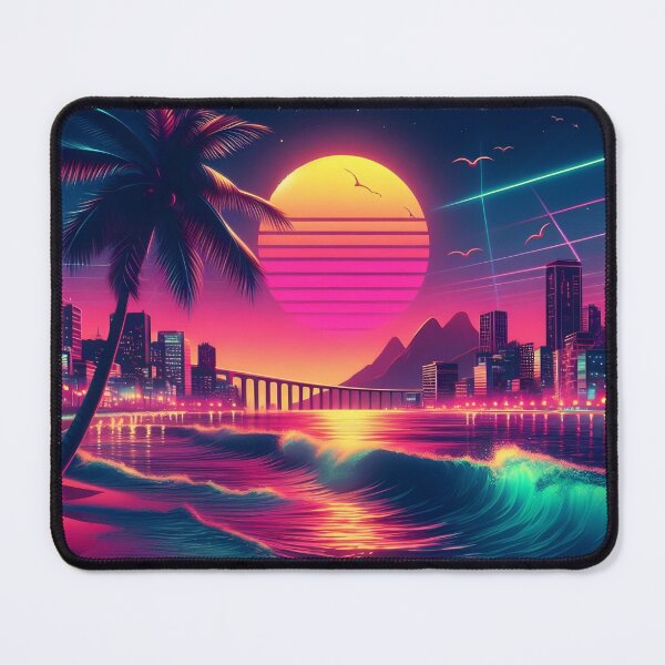 Item preview, Vintage Tropical Sunset 1980s Rio de Janeiro  designed and sold by Israelbeck7.