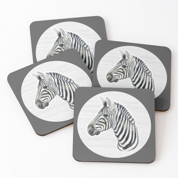 Item preview, Watercolor Drawing of a Zebra designed and sold by LivingColorful.
