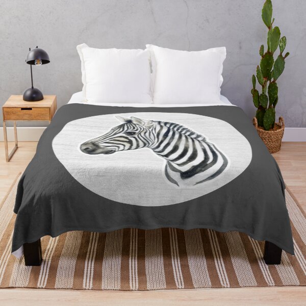 Item preview, Watercolor Drawing of a Zebra designed and sold by LivingColorful.