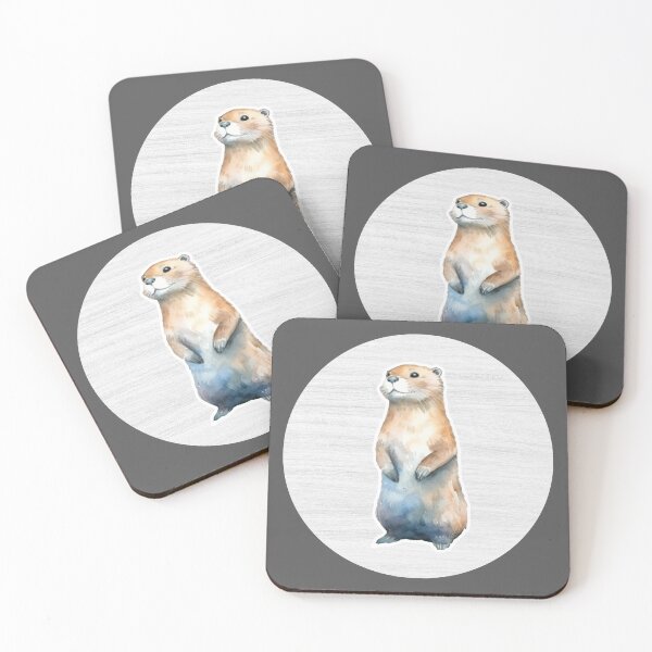 Item preview, Otter Watercolor Drawing designed and sold by LivingColorful.