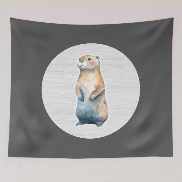 Item preview, Otter Watercolor Drawing designed and sold by LivingColorful.
