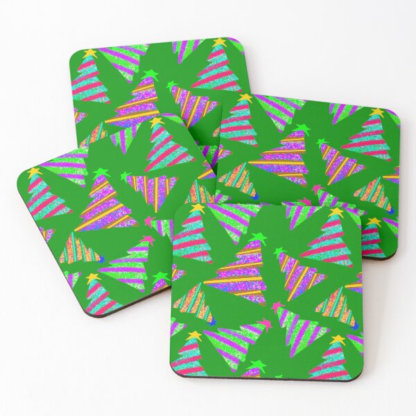Item preview,  Christmas Trees on Greener Background - Repeating Pattern designed and sold by Victoria Rose.