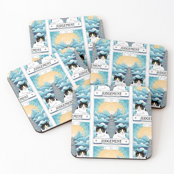 Item preview, Tarot Card Tuxedo Cat Judgement designed and sold by BettySpicer.