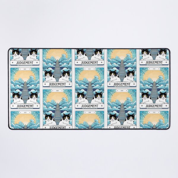 Item preview, Tarot Card Tuxedo Cat Judgement designed and sold by BettySpicer.