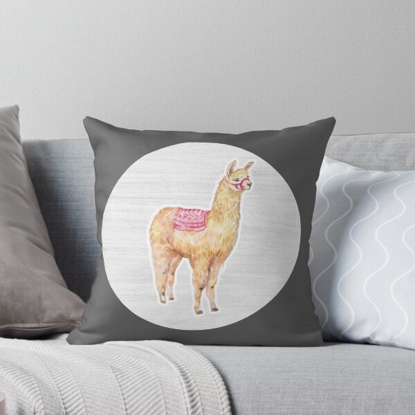 Item preview, Llama Watercolor Drawing designed and sold by LivingColorful.