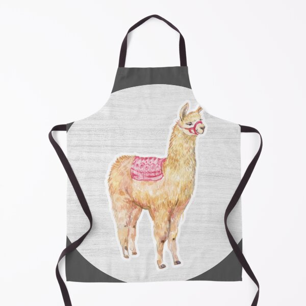 Item preview, Llama Watercolor Drawing designed and sold by LivingColorful.