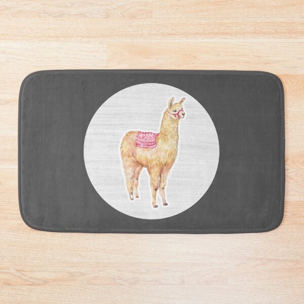 Item preview, Llama Watercolor Drawing designed and sold by LivingColorful.