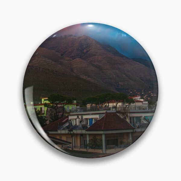 Item preview, Mountain with red clouds and blue sky photo designed and sold by Flavio Socci.