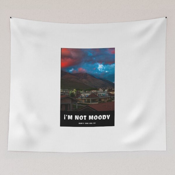 Item preview, Mountain with red clouds and blue sky photo designed and sold by Flavio Socci.