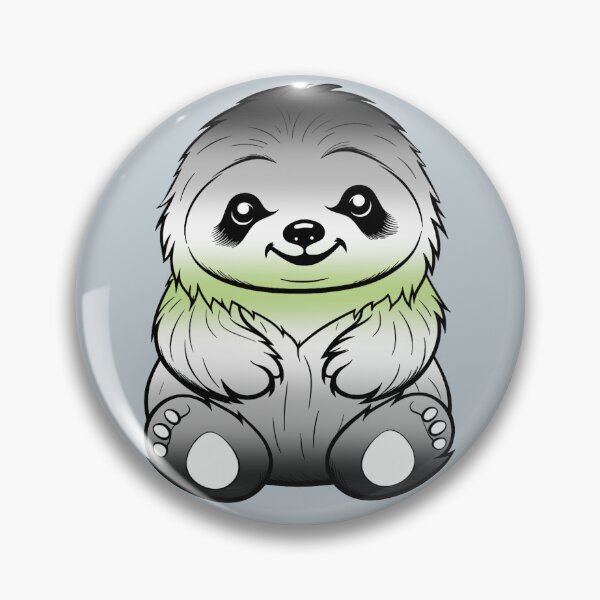 Item preview, Cute Agender Pride Flag Sloth, Subtle Kawaii Agender Sloth Design designed and sold by Travelslightly.