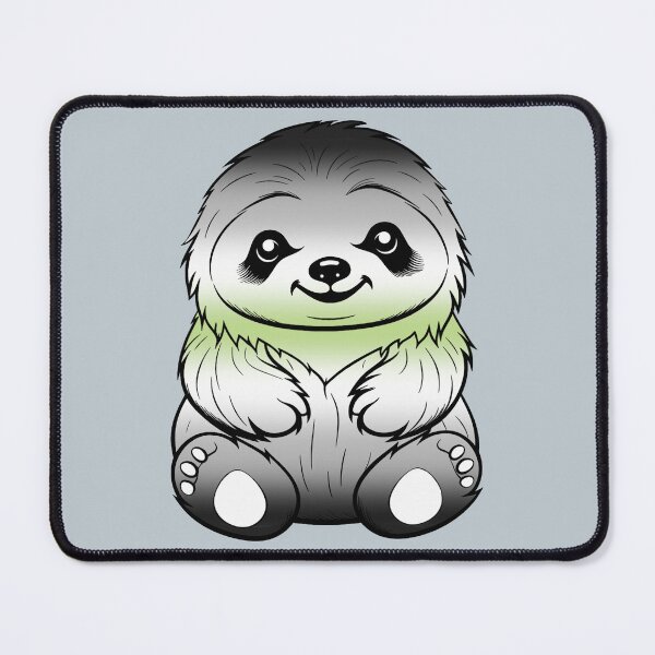 Item preview, Cute Agender Pride Flag Sloth, Subtle Kawaii Agender Sloth Design designed and sold by Travelslightly.