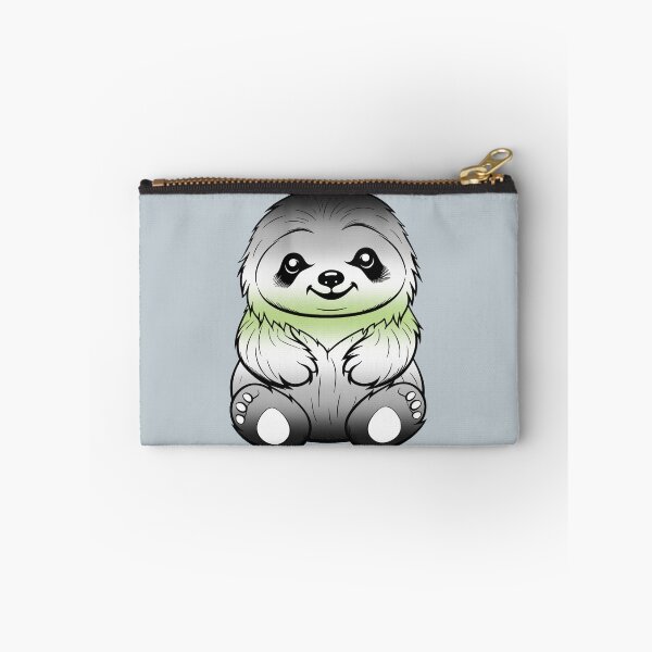Item preview, Cute Agender Pride Flag Sloth, Subtle Kawaii Agender Sloth Design designed and sold by Travelslightly.