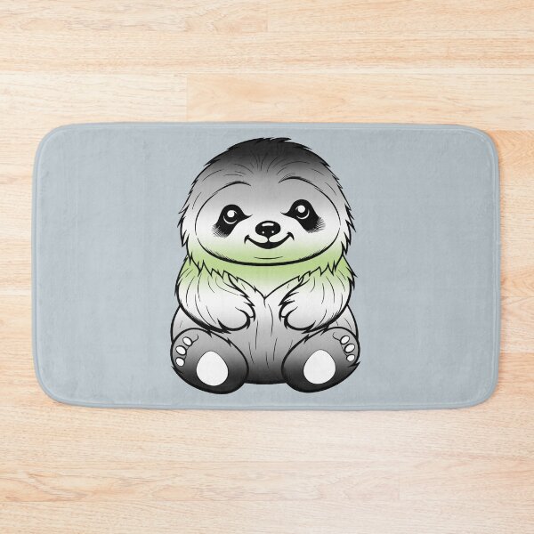 Item preview, Cute Agender Pride Flag Sloth, Subtle Kawaii Agender Sloth Design designed and sold by Travelslightly.