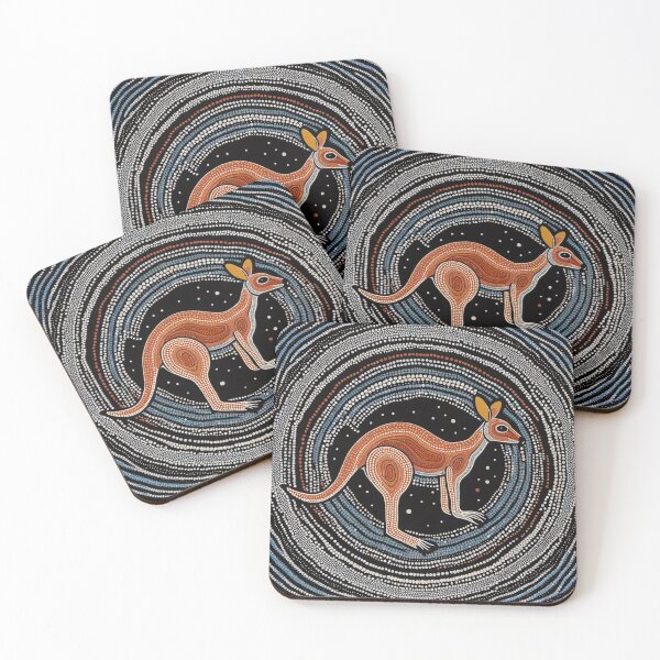 Item preview, Australian Aboriginal art Kangaroo designed and sold by JackFreestone.