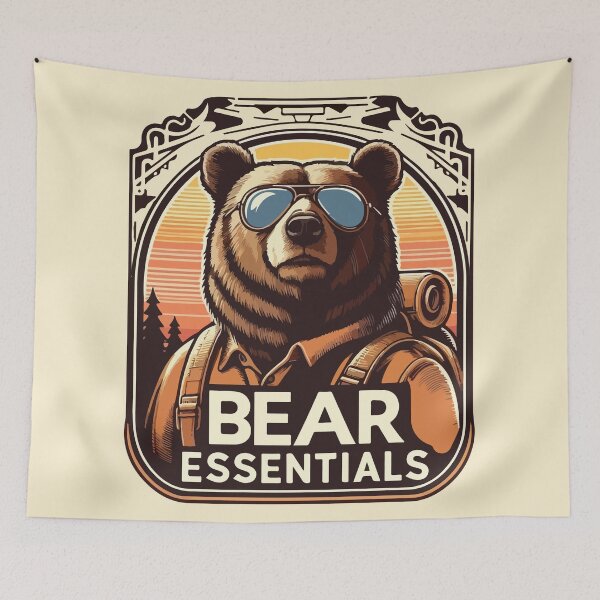 Item preview, Bear Essentials: Wilderness Parody Adventure Design designed and sold by Animoodles.