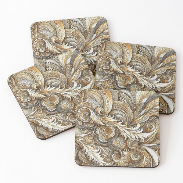Item preview, Zentangle design fine lines golden tint designed and sold by Blessinger77.