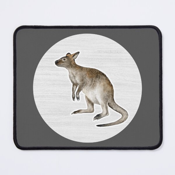 Item preview, Kangaroo Watercolor Drawing designed and sold by LivingColorful.