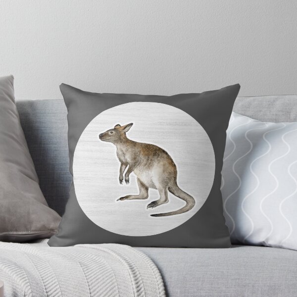 Item preview, Kangaroo Watercolor Drawing designed and sold by LivingColorful.