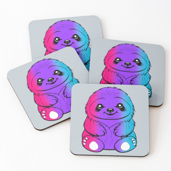 Item preview, Cute Androgynous Pride Flag Sloth, Subtle Kawaii Androgynous Sloth Design designed and sold by Travelslightly.