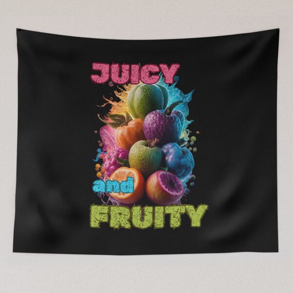 Item preview, Juicy and Fruity fruit lover healthy lifestyle colourful groovy design designed and sold by Jt41.