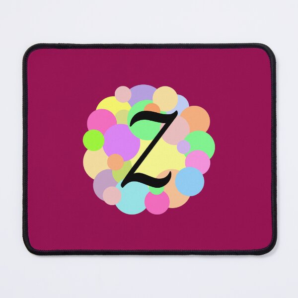 Item preview, Colorful Pastel Bubbles Upper Case Letter Z Monogram designed and sold by MGonline.