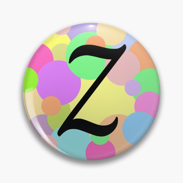 Item preview, Colorful Pastel Bubbles Upper Case Letter Z Monogram designed and sold by MGonline.