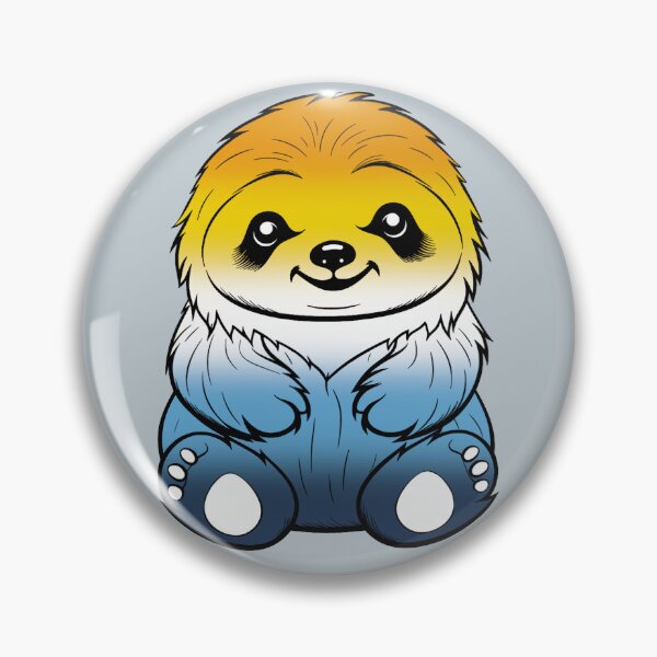 Item preview, Cute AroAce Pride Flag Sloth, Subtle Kawaii AroAce Sloth Design designed and sold by Travelslightly.