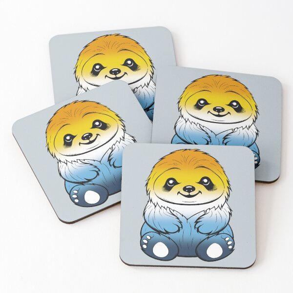 Item preview, Cute AroAce Pride Flag Sloth, Subtle Kawaii AroAce Sloth Design designed and sold by Travelslightly.