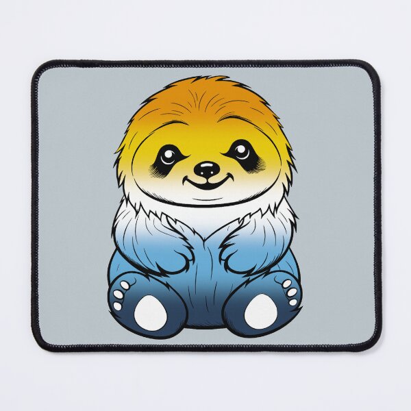 Item preview, Cute AroAce Pride Flag Sloth, Subtle Kawaii AroAce Sloth Design designed and sold by Travelslightly.