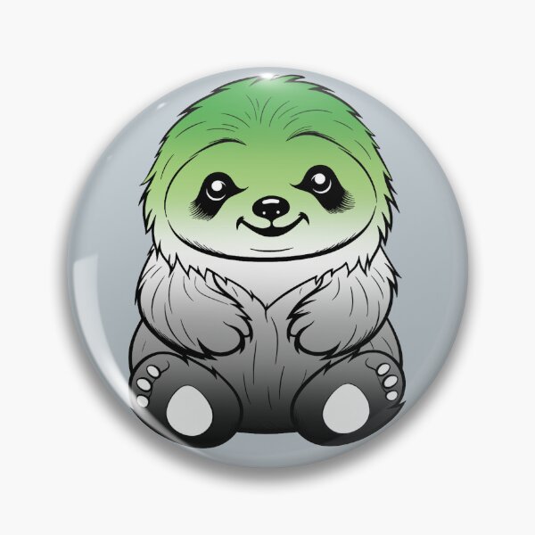 Item preview, Cute Aromantic Pride Flag Sloth, Subtle Kawaii Aroromantic Sloth Design designed and sold by Travelslightly.