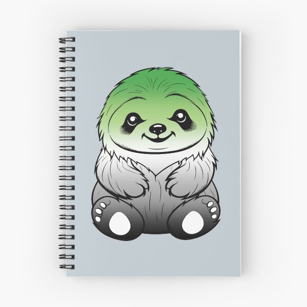 Item preview, Cute Aromantic Pride Flag Sloth, Subtle Kawaii Aroromantic Sloth Design designed and sold by Travelslightly.