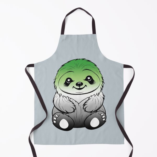 Item preview, Cute Aromantic Pride Flag Sloth, Subtle Kawaii Aroromantic Sloth Design designed and sold by Travelslightly.