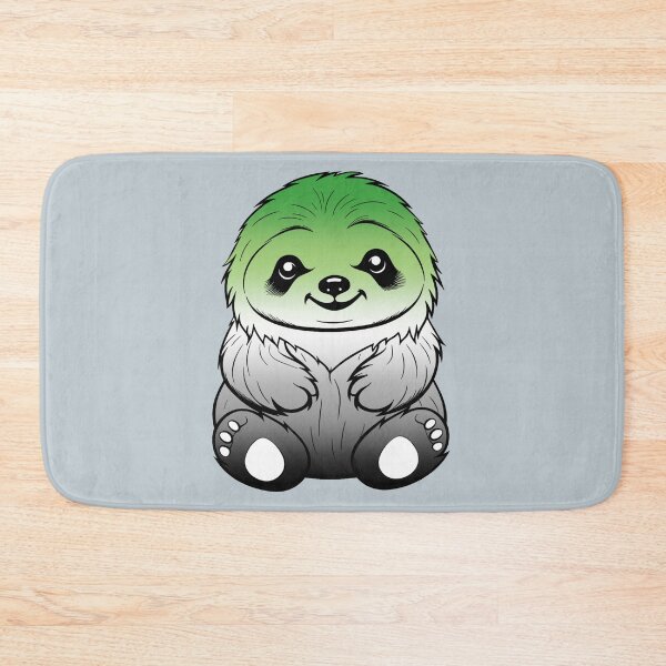 Item preview, Cute Aromantic Pride Flag Sloth, Subtle Kawaii Aroromantic Sloth Design designed and sold by Travelslightly.