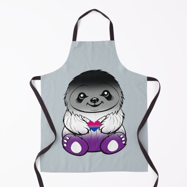 Item preview, Cute Asexual Biromantic Pride Flag Sloth, Subtle Kawaii Asexual Biromantic Sloth Design designed and sold by Travelslightly.