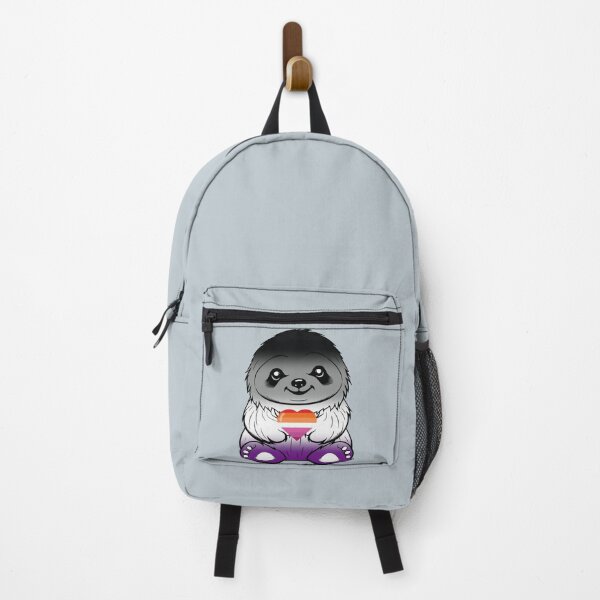 Item preview, Cute Asexual Lesbian Pride Flag Sloth, Subtle Kawaii Asexual Lesbian Sloth Design designed and sold by Travelslightly.