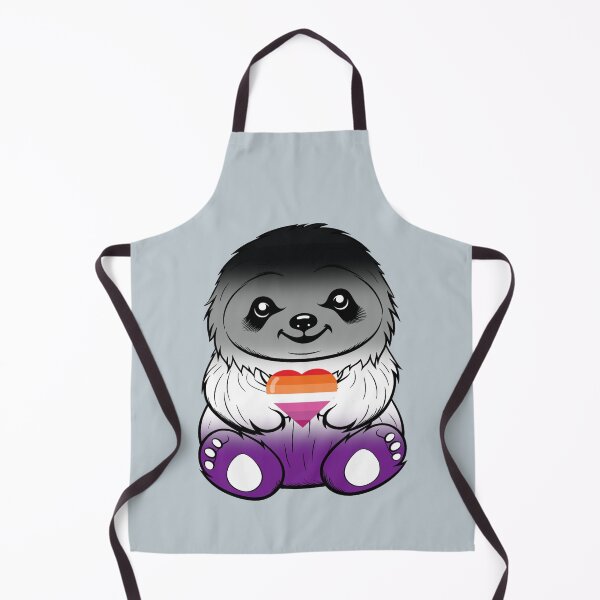 Item preview, Cute Asexual Lesbian Pride Flag Sloth, Subtle Kawaii Asexual Lesbian Sloth Design designed and sold by Travelslightly.