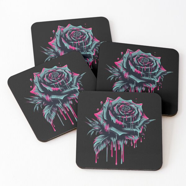 Item preview, Dark rose dripping art designed and sold by Emegan Print Art.