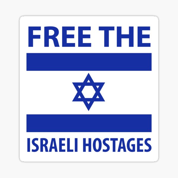 Item preview, Free the Israeli hostages  designed and sold by Rachel the Artist .